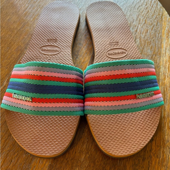 Havaianas Malta Sandals Multicolor Striped Sandals - Picture 1 of 4